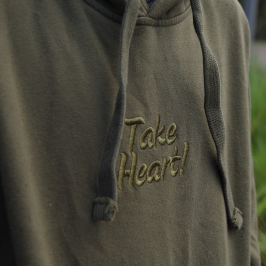 Take Heart Mountain Hoodie | OD Green | No Easy Trail Collection