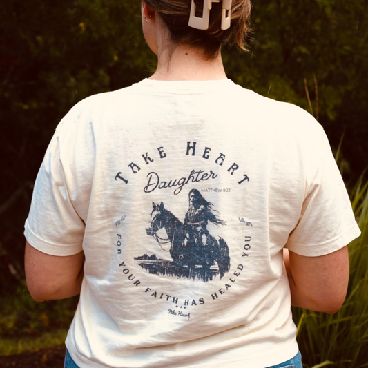 Take Heart “Daughter” Western Tee | Crop Top