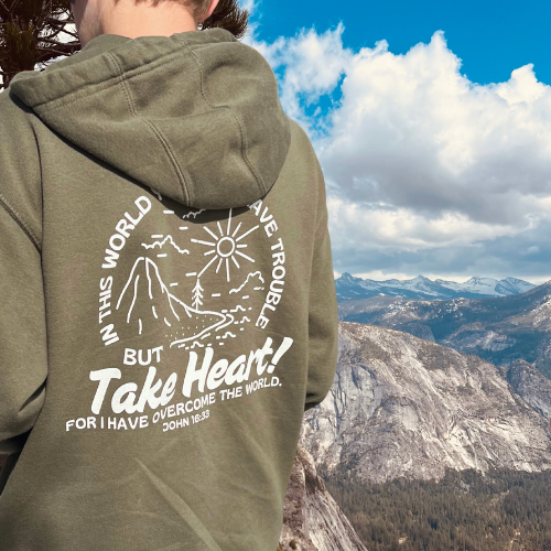 Take Heart Mountain Hoodie | OD Green | No Easy Trail Collection