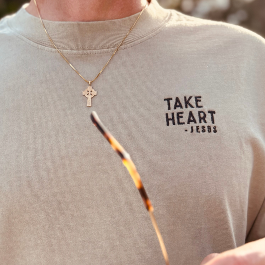 Take Heart | Embroidered Oversized Tee | Limited Edition